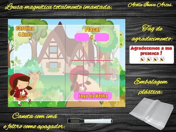 Lousa Magnética + J.v Chapeuzinho Vermelho com Embalagem