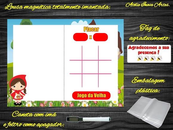 Lousa Magnética + J.v Chapeuzinho Vermelho com Embalagem