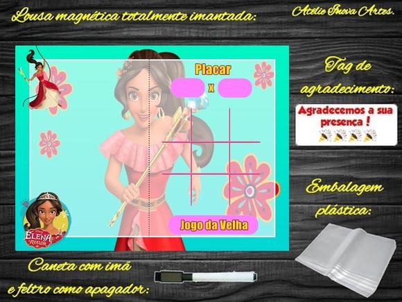 Lousa Magnética + J.v Elena de Avalor com Embalagem