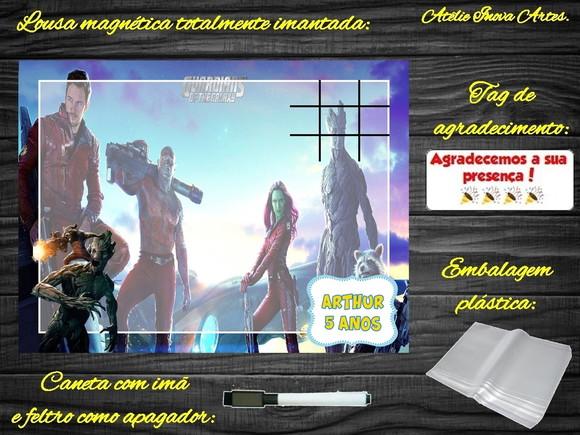 Lousa Magnética + J.v Guardiões da Galáxia com Embalagem