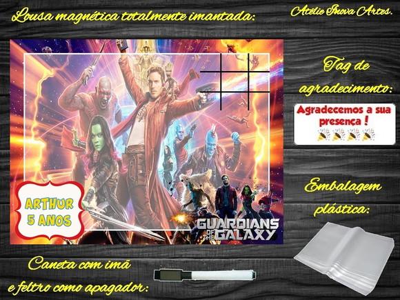 Lousa Magnética + J.v Guardiões da Galáxia com Embalagem