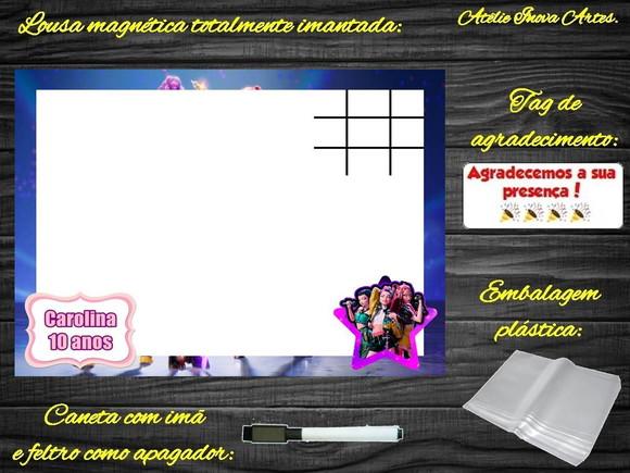 Lousa Magnética + J.v Guerreiras do Kpop com Embalagem