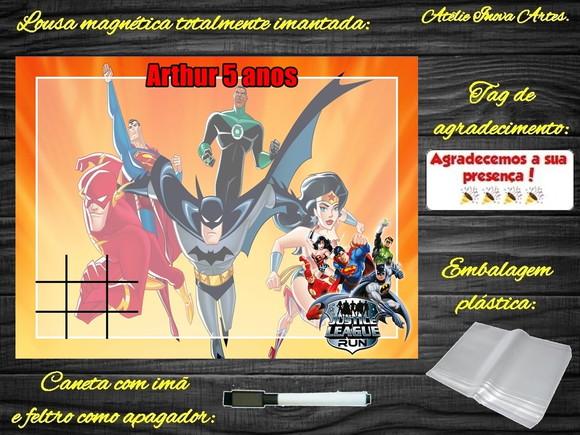 Lousa Magnética + J.v Liga da Justiça com Embalagem