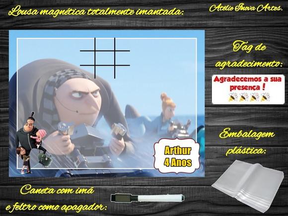 Lousa Magnética + J.v Meu Malvado Favorito com Embalagem