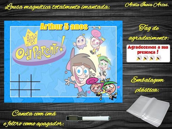 Lousa Magnética + J.v Padrinhos Mágicos com Embalagem