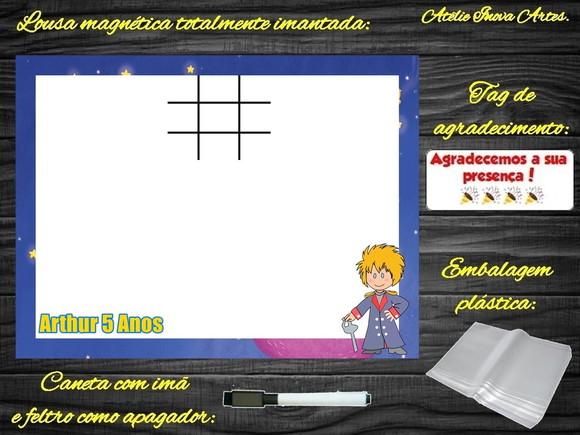 Lousa Magnética + J.v Pequeno Príncipe com Embalagem