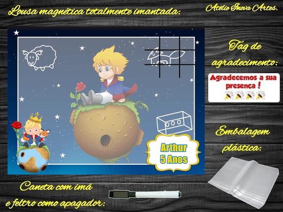 Lousa Magnética + J.v Pequeno Príncipe com Embalagem