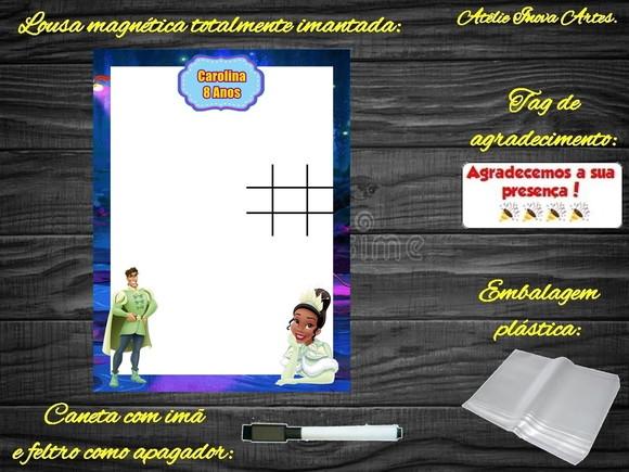 Lousa Magnética + J.v Princesa e o Sapo com Embalagem