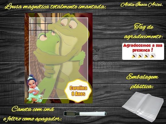 Lousa Magnética + J.v Princesa e o Sapo com Embalagem