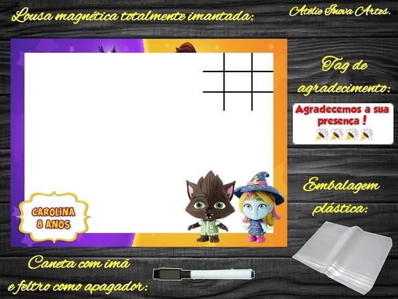 Lousa Magnética + J.v Super Monstros em Ação com Embalagem