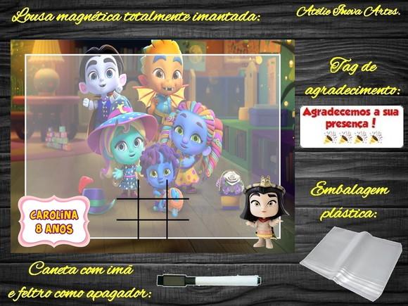 Lousa Magnética + J.v Super Monstros em Ação com Embalagem