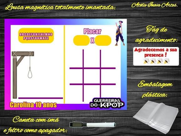 Lousa Magnética + J.v+forca Guerreiras do Kpop com Embalagem