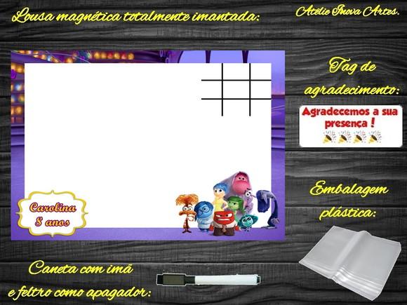 Lousa Magnética + Jogo da Velha Divertidamente com Embalagem