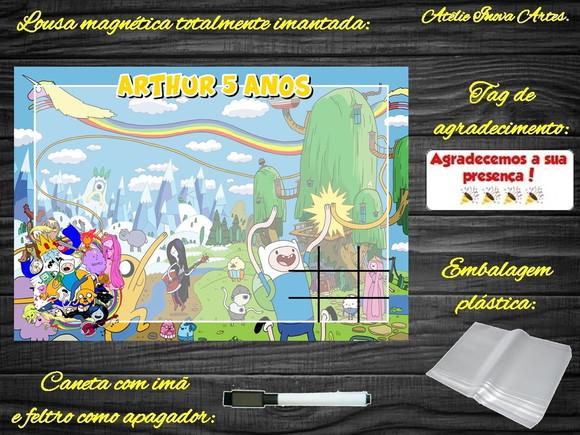 Lousa Magnética + Jogo da Velha Hora da Aventura c Embalagem