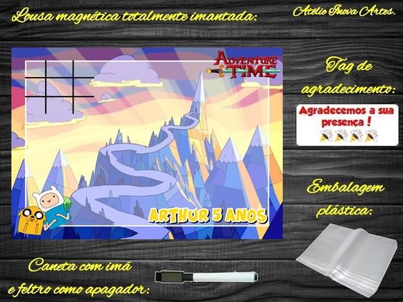 Lousa Magnética + Jogo da Velha Hora da Aventura c Embalagem