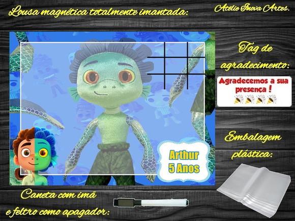 Lousa Magnética + Jogo da Velha Luca com Embalagem