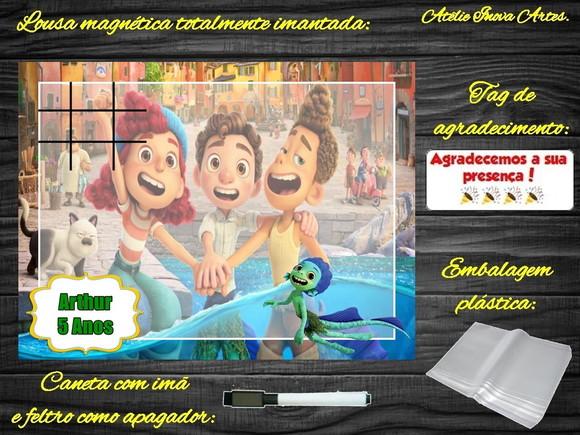 Lousa Magnética + Jogo da Velha Luca com Embalagem