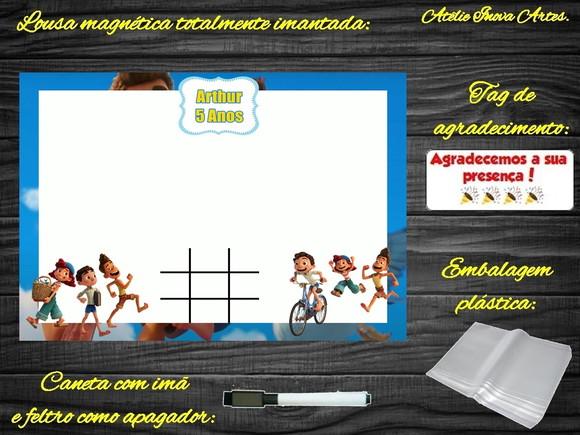 Lousa Magnética + Jogo da Velha Luca com Embalagem