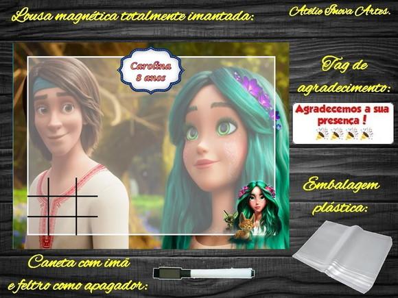 Lousa Magnética + Jogo da Velha Mavka com Embalagem