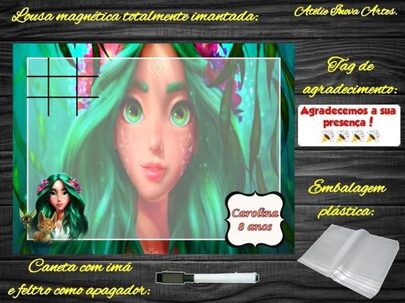 Lousa Magnética + Jogo da Velha Mavka com Embalagem