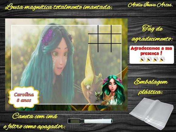 Lousa Magnética + Jogo da Velha Mavka com Embalagem