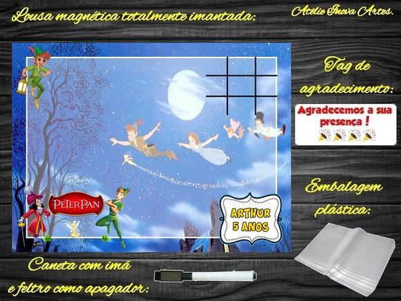 Lousa Magnética + Jogo da Velha Peter Pan com Embalagem