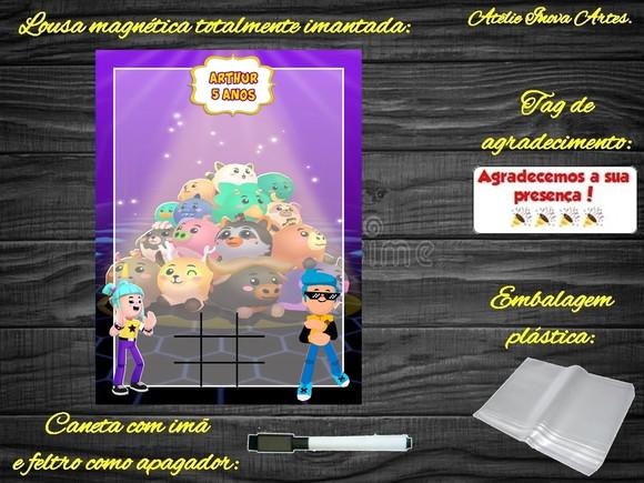 Lousa Magnética + Jogo da Velha Pk Xd com Embalagem