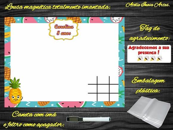 Lousa Magnética + Jogo da Velha Quitandinha com Embalagem