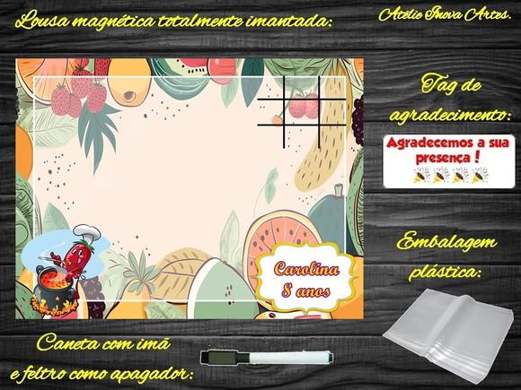 Lousa Magnética + Jogo da Velha Quitandinha com Embalagem