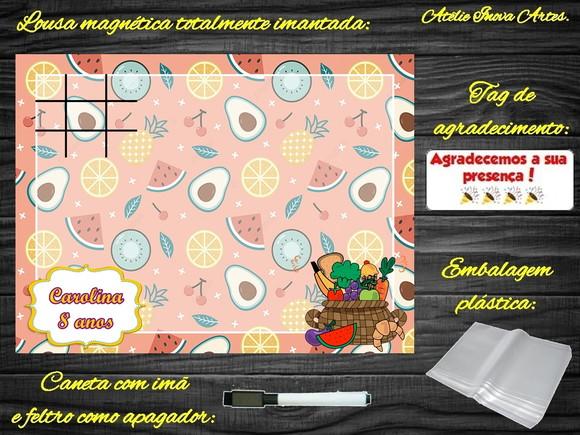 Lousa Magnética + Jogo da Velha Quitandinha com Embalagem