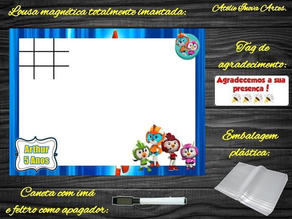 Lousa Magnética + Jogo da Velha Top Wing com Embalagem