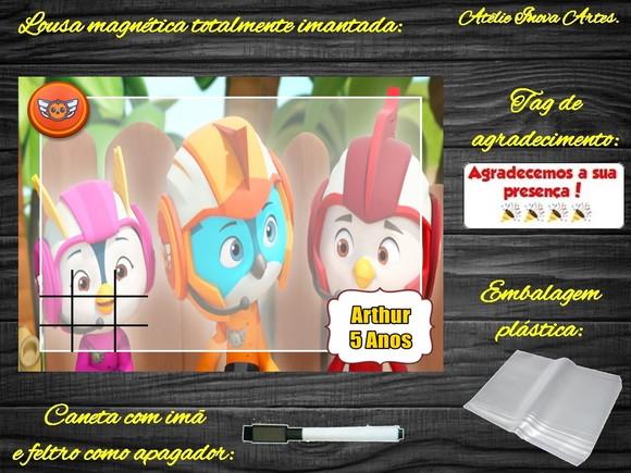 Lousa Magnética + Jogo da Velha Top Wing com Embalagem