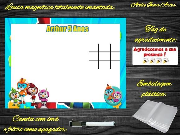 Lousa Magnética + Jogo da Velha Top Wing com Embalagem