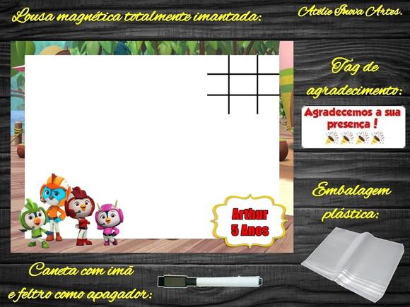 Lousa Magnética + Jogo da Velha Top Wing com Embalagem