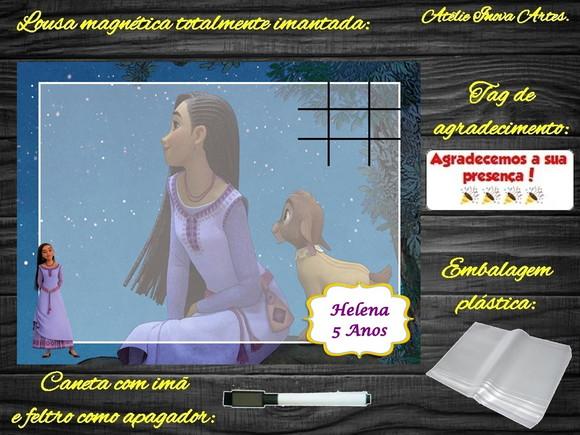Lousa Magnética + Jogo da Velha Wish com Embalagem