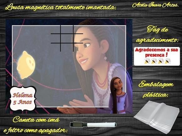 Lousa Magnética + Jogo da Velha Wish com Embalagem
