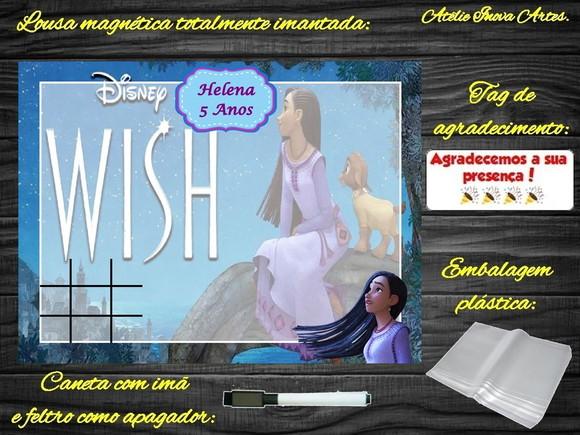 Lousa Magnética + Jogo da Velha Wish com Embalagem