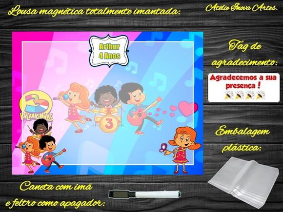 Lousa Magnética 3 Palavrinhas com Embalagem
