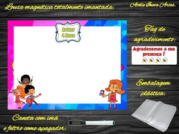 Lousa Magnética 3 Palavrinhas com Embalagem