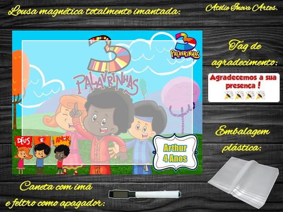 Lousa Magnética 3 Palavrinhas com Embalagem