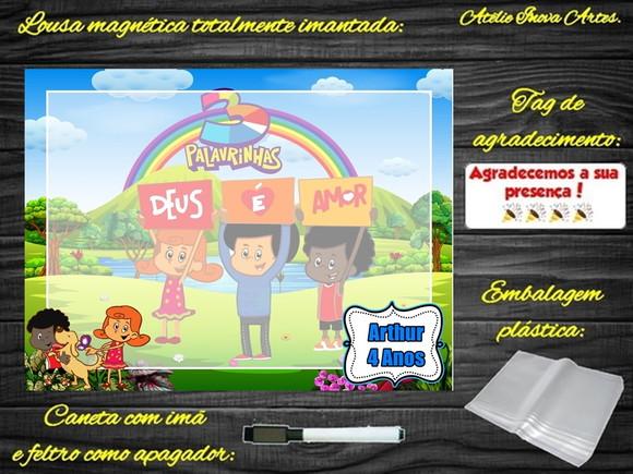 Lousa Magnética 3 Palavrinhas com Embalagem