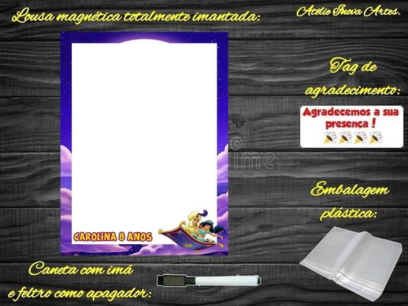 Lousa Magnética Aladdin com Embalagem