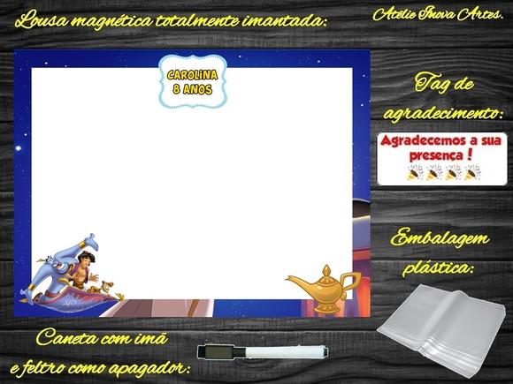 Lousa Magnética Aladdin com Embalagem