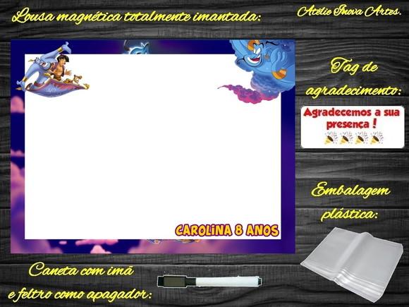Lousa Magnética Aladdin com Embalagem