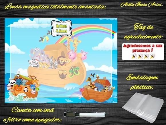 Lousa Magnética Arca de Noé com Embalagem