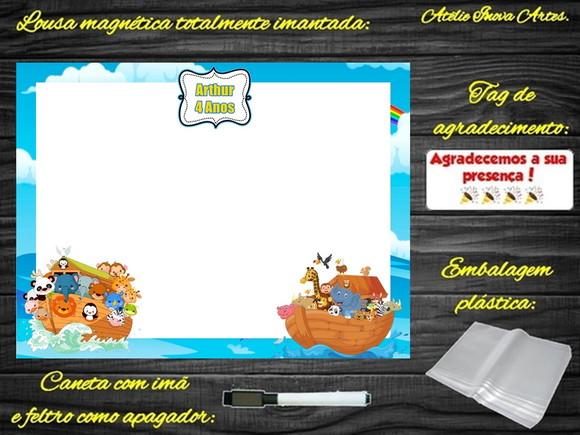 Lousa Magnética Arca de Noé com Embalagem