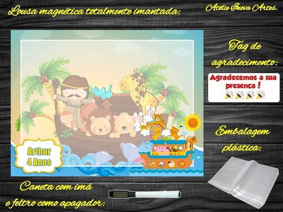 Lousa Magnética Arca de Noé com Embalagem