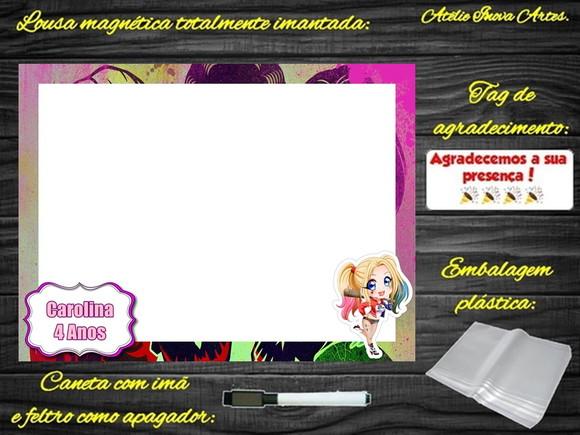 Lousa Magnética Arlequina com Embalagem