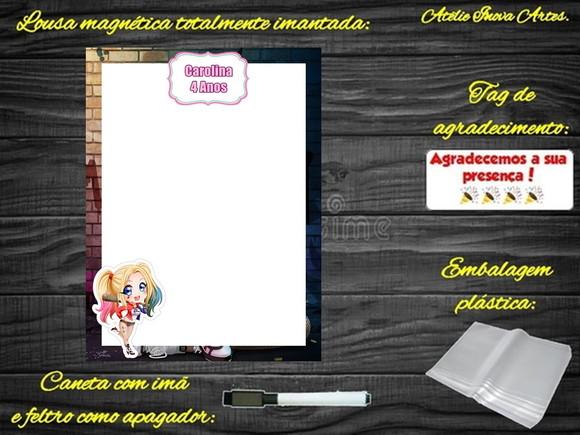 Lousa Magnética Arlequina com Embalagem