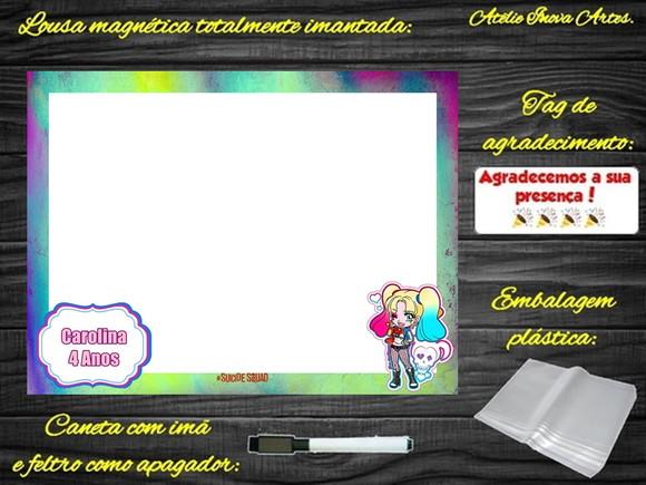 Lousa Magnética Arlequina com Embalagem